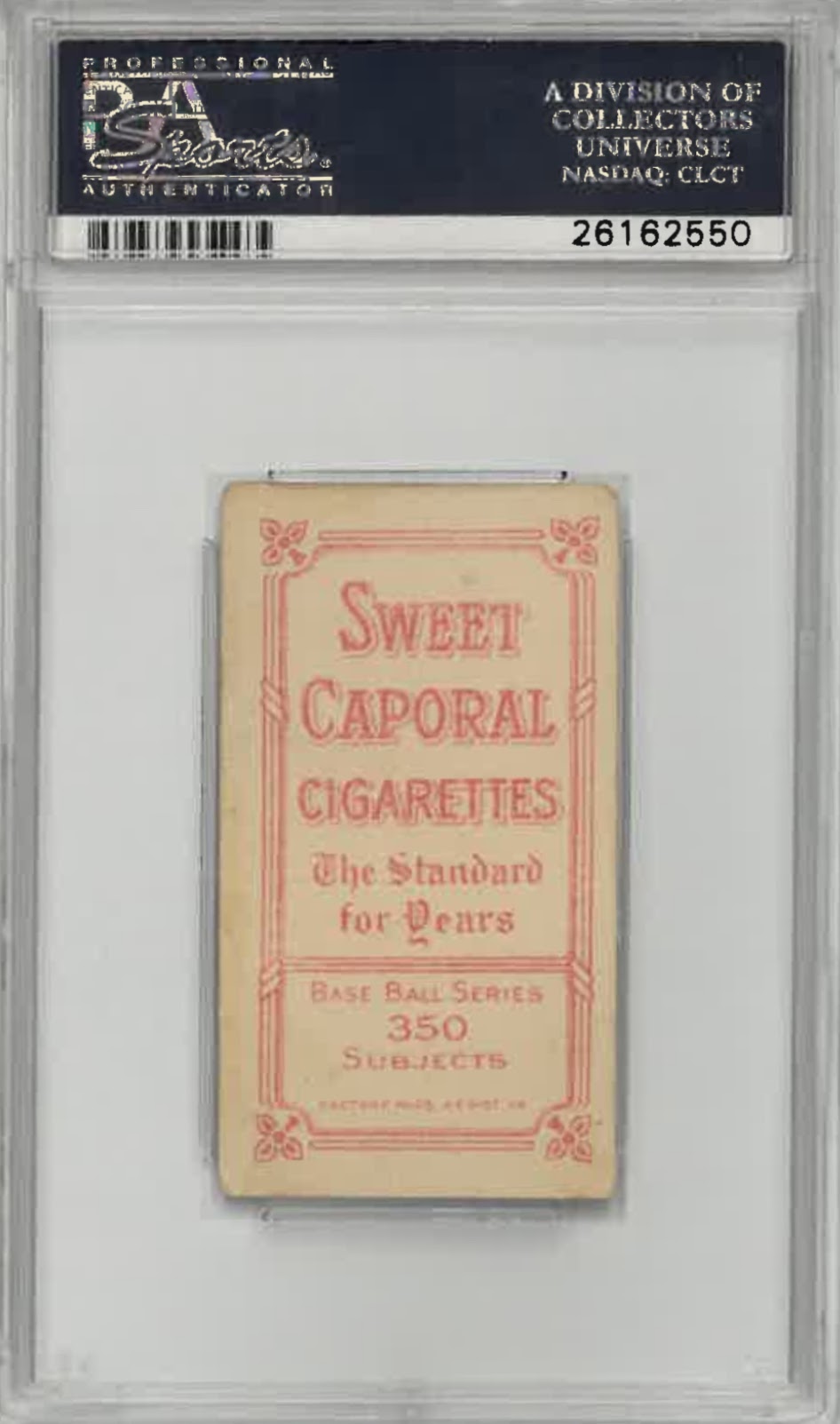 1909-11 T206 Billy Campbell Sweet Caporal 350/25 PSA VG-EX 4