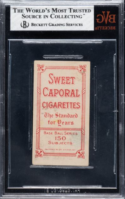 1909-1911 T206 Charlie Hemphill Sweet Caporal 150/30 BVG VG-EX+ 4.5