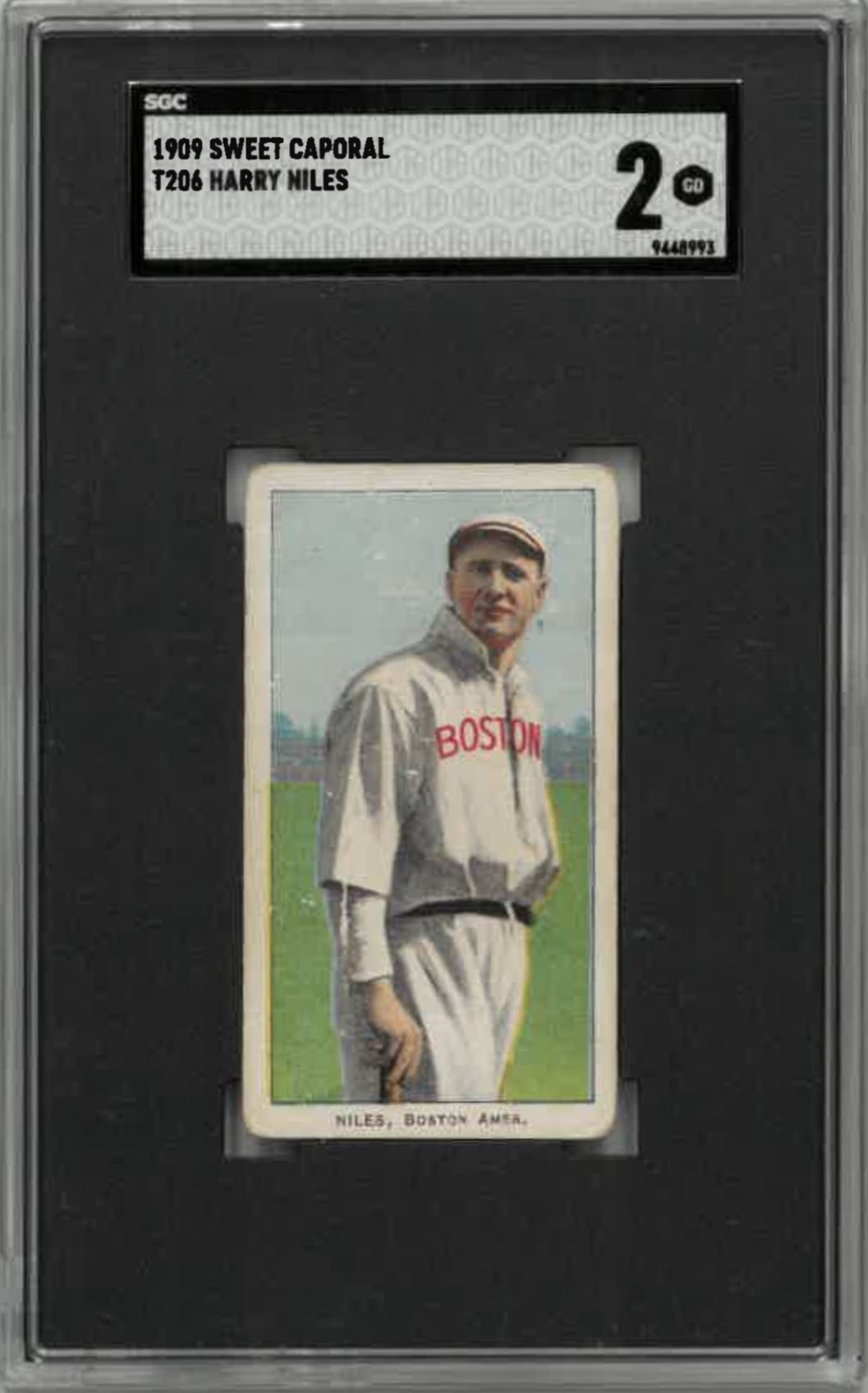 1909-11 T206 Harry Niles Sweet Caporal 150/25 SGC GD 2