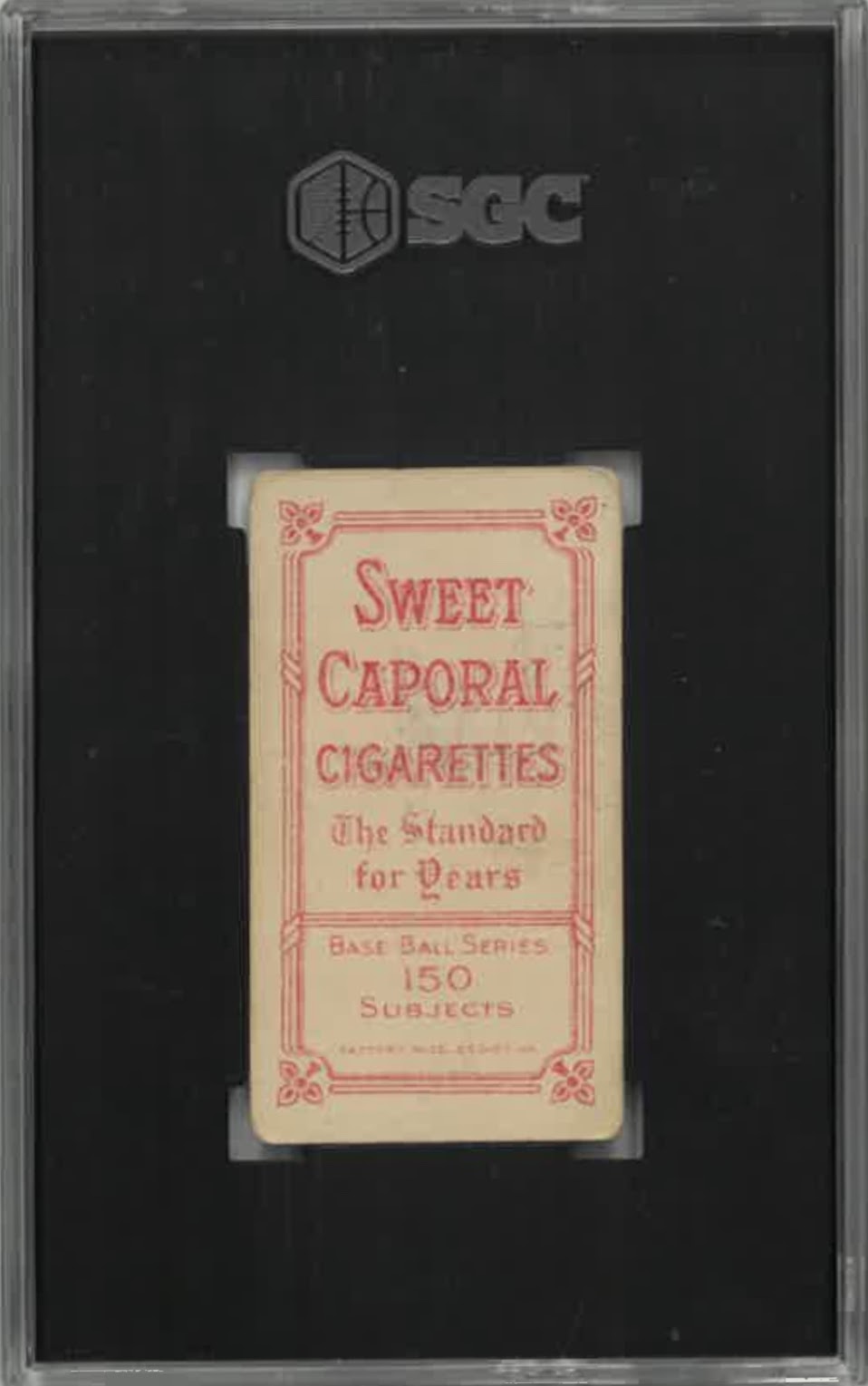 1909-11 T206 Harry Niles Sweet Caporal 150/25 SGC GD 2