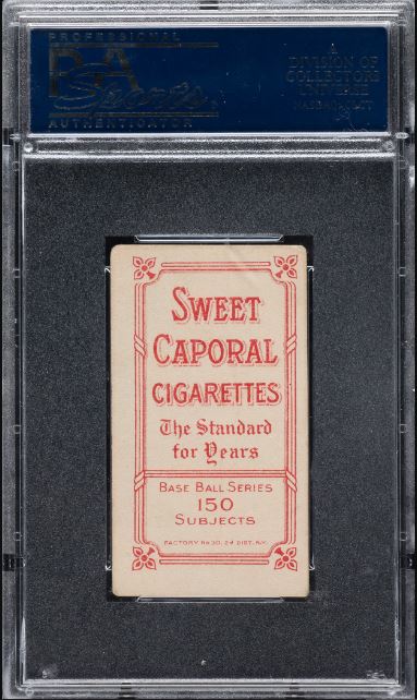 1909-1911 T206 Jim Delehanty Sweet Caporal 150/30 PSA VG+ 3.5