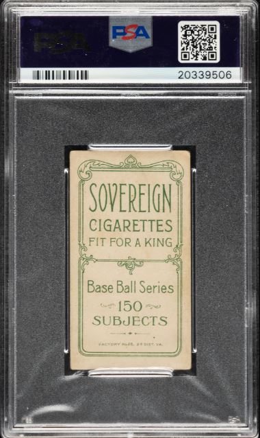 1909-1911 T206 Jimmy Williams Sovereign 150/25 PSA VG 3