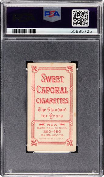 1909-11 T206 John McGraw (Portrait, With Cap) Sweet Caporal 350-460/25 PSA VG+ 3.5